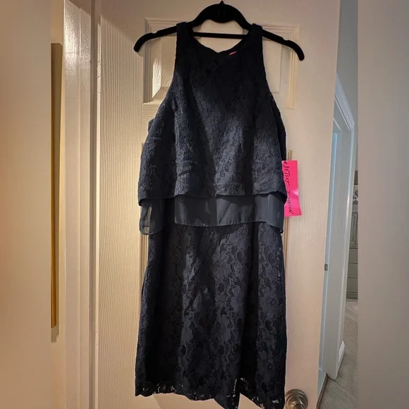 Betsey Johnson Navy Lace Kids Dress Betsey Johnson Navy Lace Kids Dress